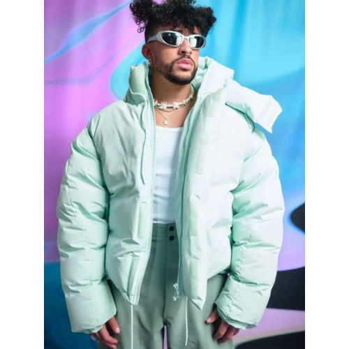 Bad Bunny American Music Awards Puffer Hooded Jacket